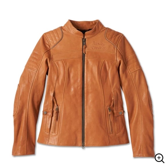 Harley-Davidson Women's Pursuit Triple Vent System Leather Jacket brown